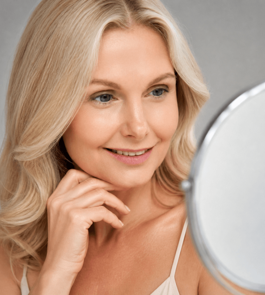 Image of Aussie Woman with Reduced Fine Lines and Freckles
